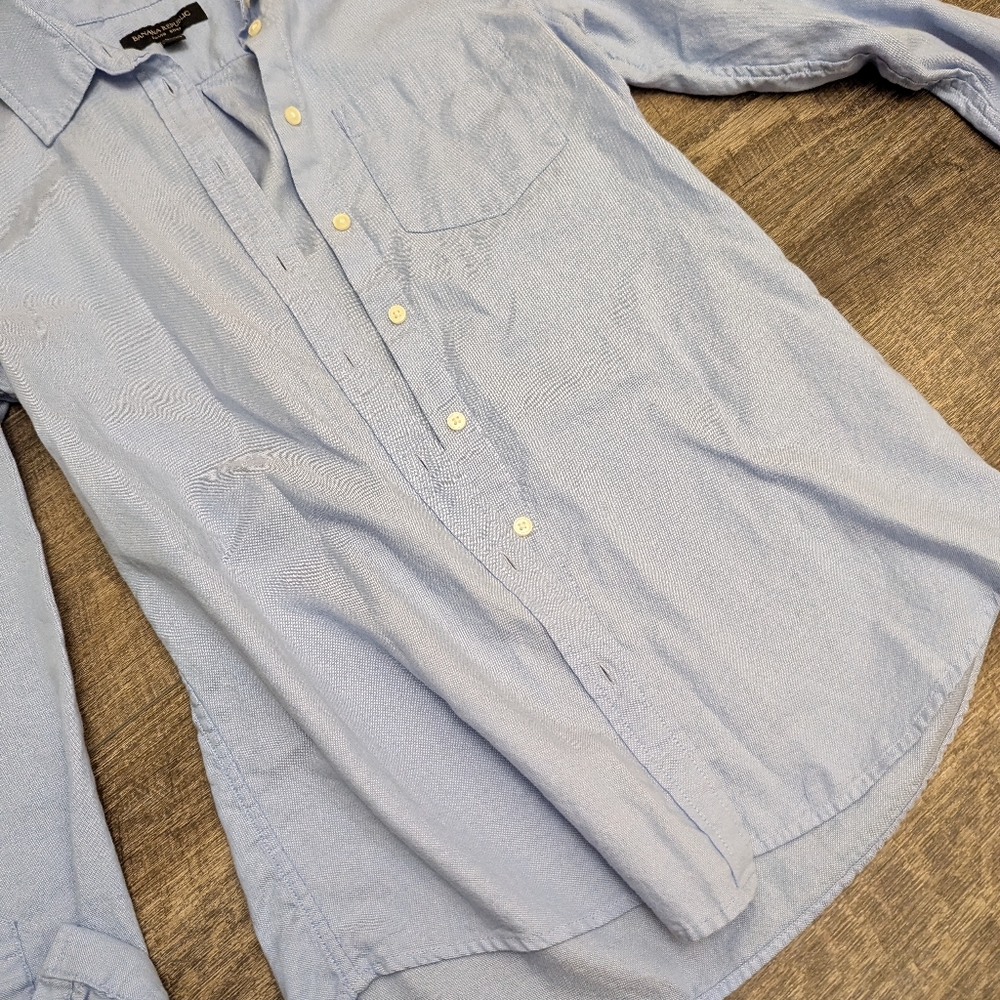 Light Blue Banana Republic Shirt